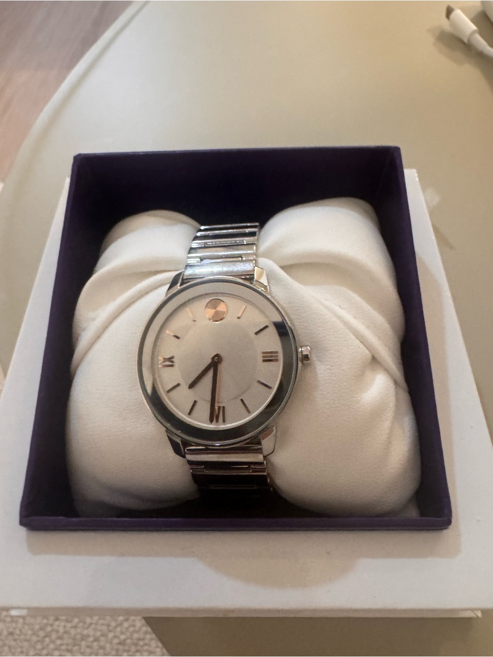 Movado Silver Stainless Steel Women's Watch